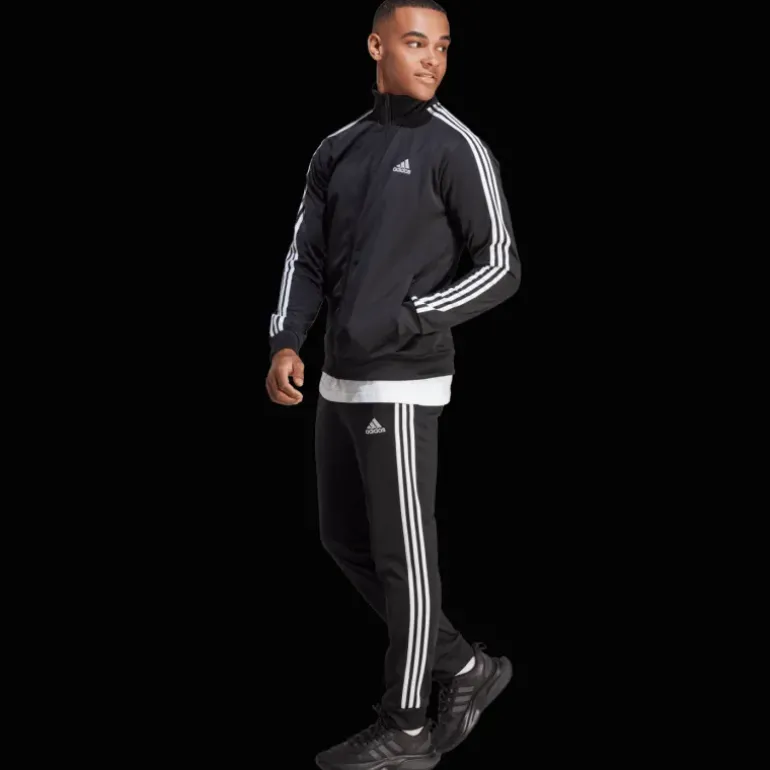 Basic 3-Stripes Tricot Tracksuit, joggingdress, herr - Fritidsbyxor - Basic 3-Stripes Tricot Tracksuit, joggingdress, herr
