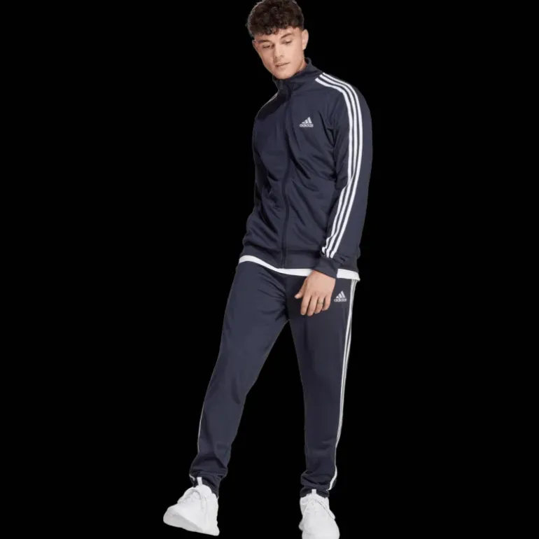 Basic 3-Stripes Tricot Tracksuit, joggingdress, herr - Fritidsbyxor - Basic 3-Stripes Tricot Tracksuit, joggingdress, herr
