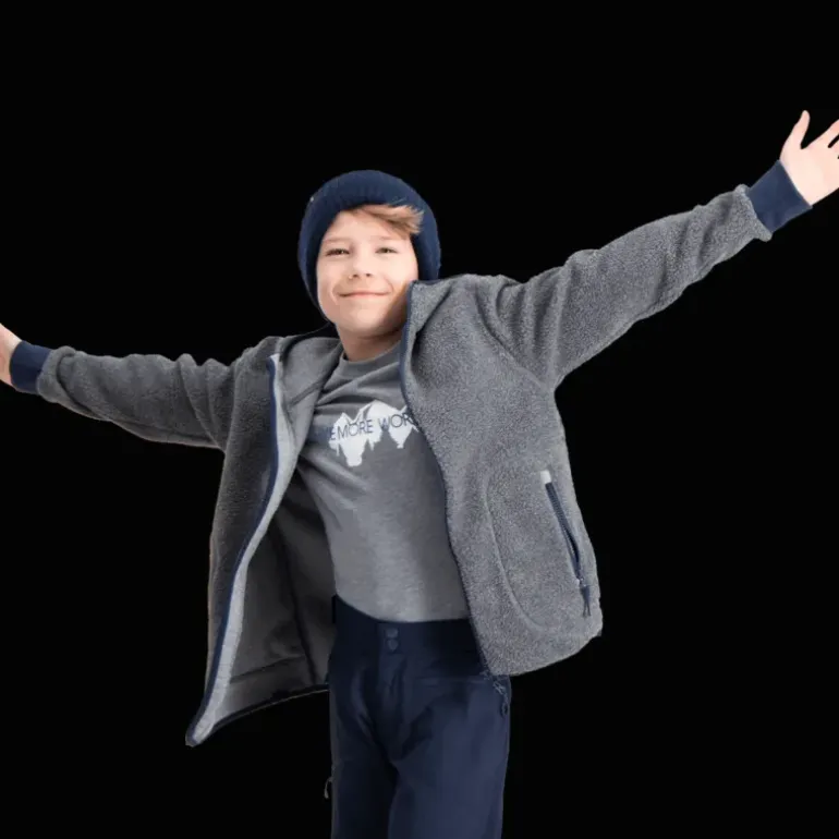 Branas Teddy Fleece Jacket, fleecejacka junior - Fleecetröjor - Branas Teddy Fleece Jacket, fleecejacka junior