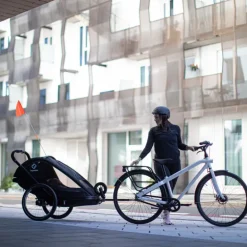 Breeze double (incl bicycle arm & stroller wheel), cykelvagn, barnvagn, joggingvagn - Vagnar - Breeze double (incl bicycle arm & stroller wheel), cykelvagn, barnvagn, joggingvagn