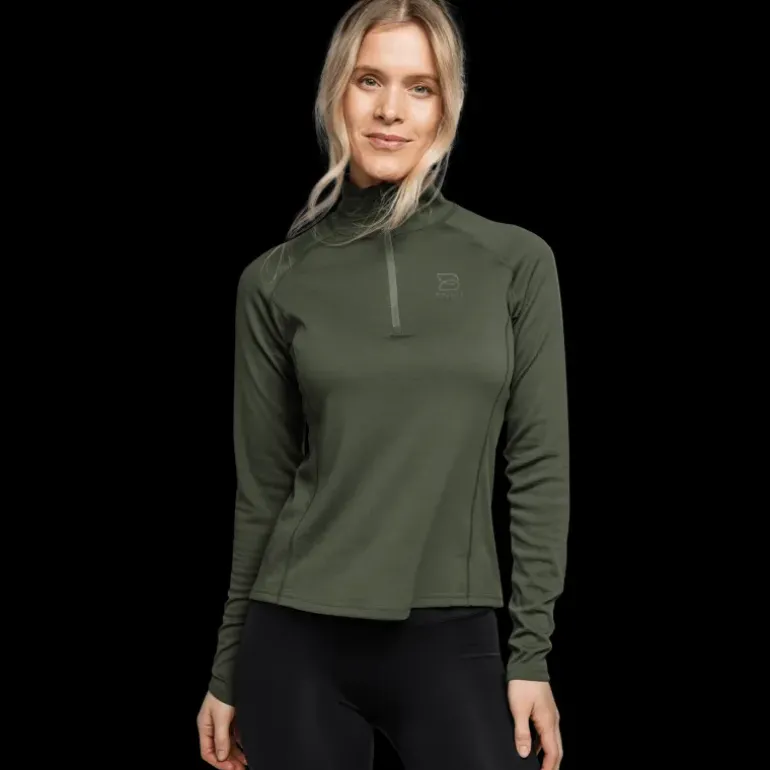 Brushed Halfzip, träningströja, dam - Träningströjor - Brushed Halfzip, träningströja, dam