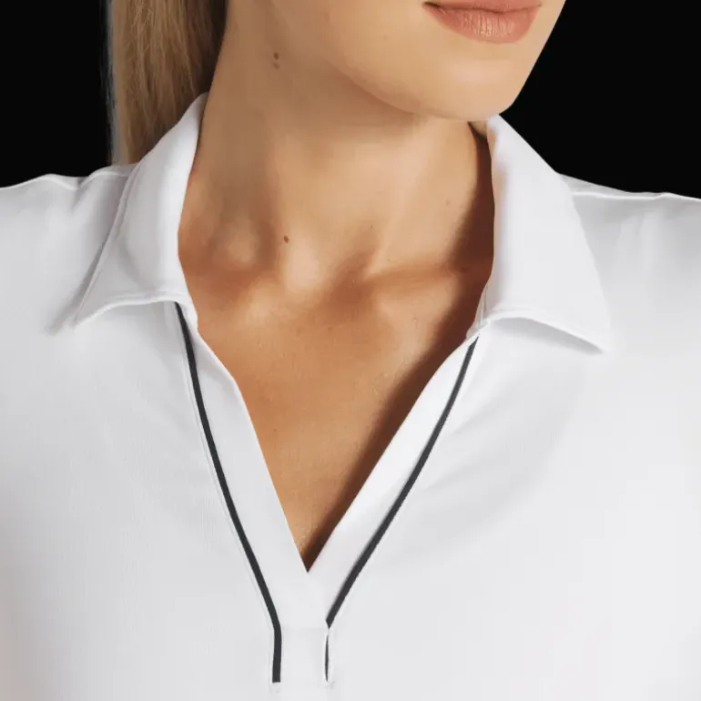 Cloudspun Piped Short-Sleeve Polo, pikétröja, golf, dam - Golfpikeer - Cloudspun Piped Short-Sleeve Polo, pikétröja, golf, dam