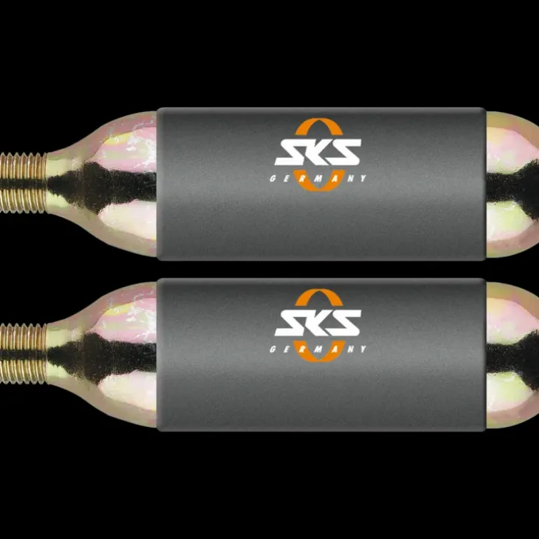 CO2 Cartridge w/threads 24 g 2 pk, tryckluftspatroner - Cykelpump - CO2 Cartridge w/threads 24 g 2 pk, tryckluftspatroner
