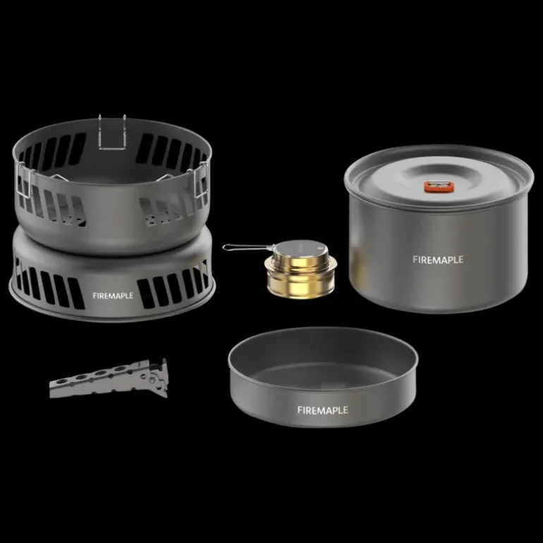Cooking Kit W/Alchol Burner, stormkök med spritbrännare - Stormkök & Brännare - Cooking Kit W/Alchol Burner, stormkök med spritbrännare