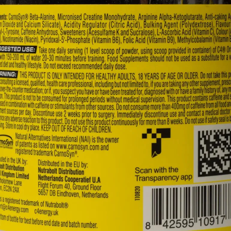 C4 Original Watermelon, pre-workout-pulver - Pre-Workout - C4 Original Watermelon, pre-workout-pulver