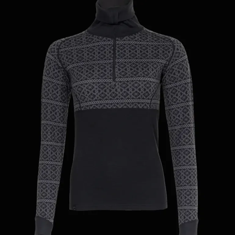 Dalen 2-layer Wool Polo Zip, ulltröja, dam - Överdelar Ull Dam - Dalen 2-layer Wool Polo Zip, ulltröja, dam