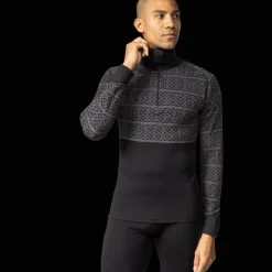 Dalen 2-layer Wool Polo Zip, ulltröja, herr - Överdelar Ull Herr - Dalen 2-layer Wool Polo Zip, ulltröja, herr