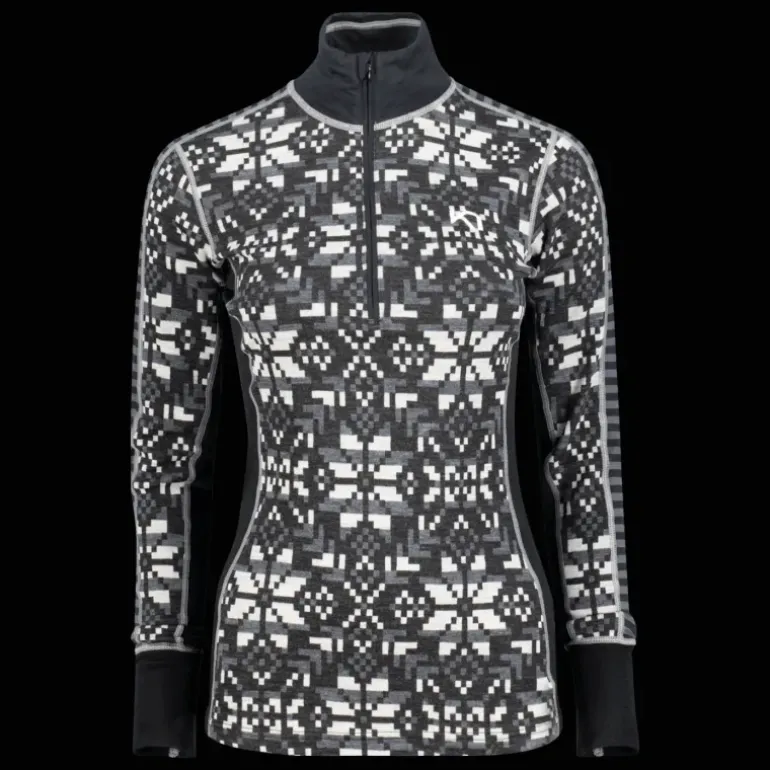 Else Half Zip, underställströja dam - Överdelar Ull Dam - Else Half Zip, underställströja dam