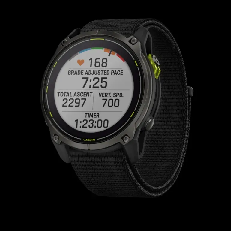 Enduro 3 – 51 mm, Solar, Sapphire, Carbon Gray DLC Ti, ultrafit Nylon Strap, smartklocka, unisex - Pulsklocka - Enduro 3 – 51 mm, Solar, Sapphire, Carbon Gray DLC Ti, ultrafit Nylon Strap, smartklocka, unisex
