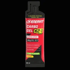 Enervit C2:1 Carbo Gel Lime 60ml, energigel - Gels - Enervit C2:1 Carbo Gel Lime 60ml, energigel