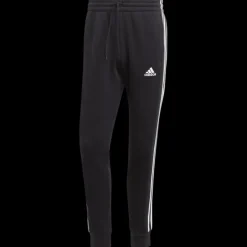 Essential Fleece 3-Stripes Tapered Cuff Joggers, joggingbyxor, herr - Fritidsbyxor - Essential Fleece 3-Stripes Tapered Cuff Joggers, joggingbyxor, herr