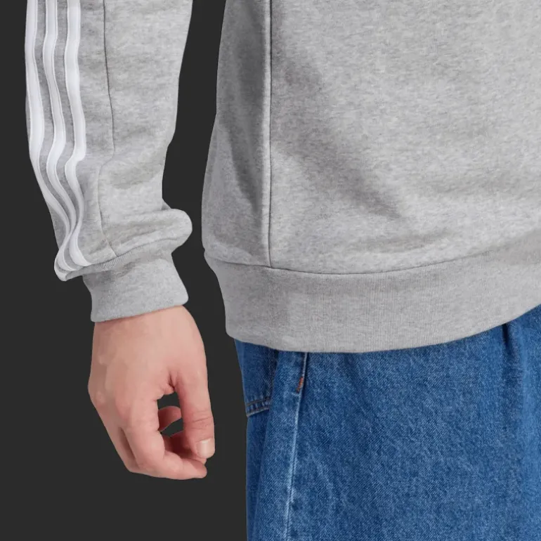 Essentials Fleece 3-Stripes Sweatshirt, collegetröja, herr - Hoodtröjor - Essentials Fleece 3-Stripes Sweatshirt, collegetröja, herr
