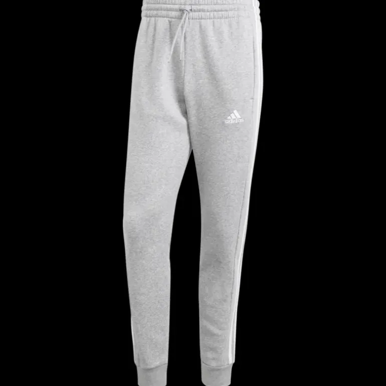 Essentials Fleece 3-Stripes Tapered Cuff Joggers, joggingbyxor, herr - Fritidsbyxor - Essentials Fleece 3-Stripes Tapered Cuff Joggers, joggingbyxor, herr