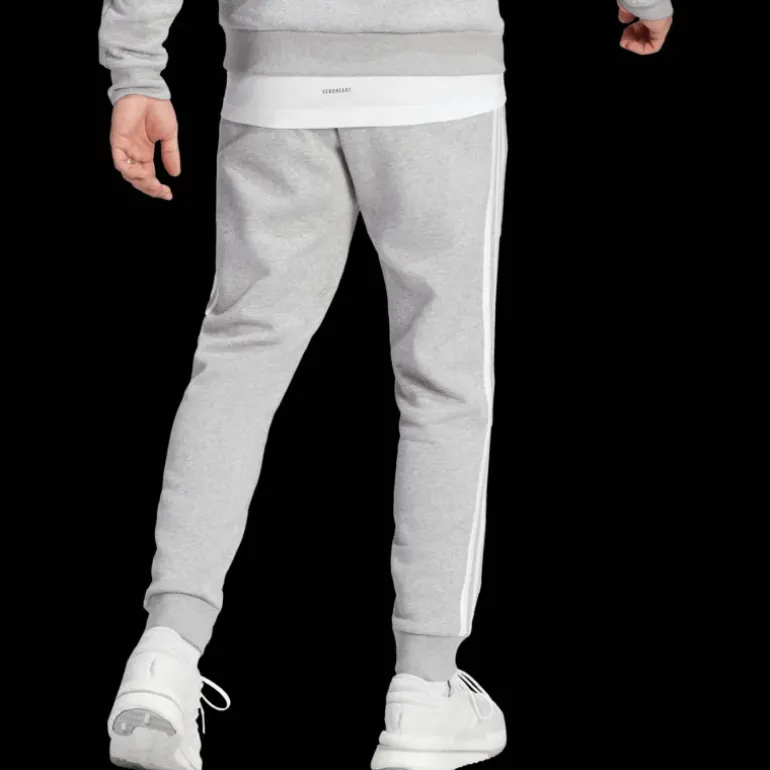 Essentials Fleece 3-Stripes Tapered Cuff Joggers, joggingbyxor, herr - Fritidsbyxor - Essentials Fleece 3-Stripes Tapered Cuff Joggers, joggingbyxor, herr