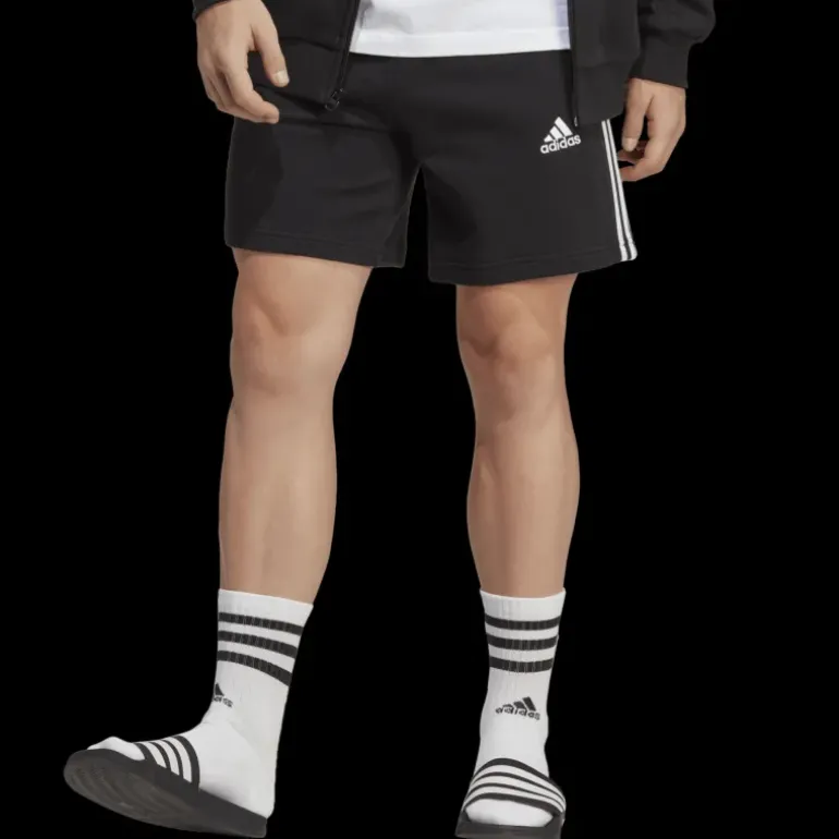 Essentials French Terry 3-Stripes Shorts, shorts, herr - Fritidsshorts - Essentials French Terry 3-Stripes Shorts, shorts, herr