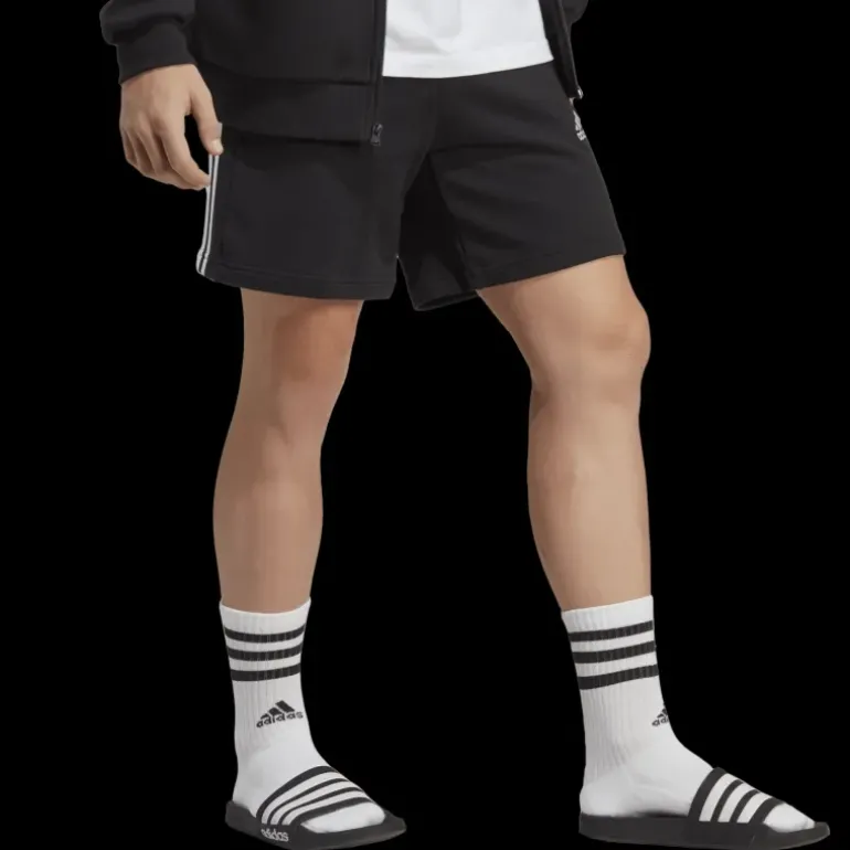 Essentials French Terry 3-Stripes Shorts, shorts, herr - Fritidsshorts - Essentials French Terry 3-Stripes Shorts, shorts, herr