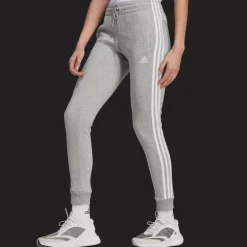 Essentials 3-Stripes Fleece Joggers, joggingbyxa dam - Fritidsbyxor - Essentials 3-Stripes Fleece Joggers, joggingbyxa dam