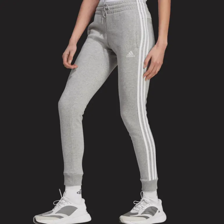 Essentials 3-Stripes Fleece Joggers, joggingbyxa dam - Fritidsbyxor - Essentials 3-Stripes Fleece Joggers, joggingbyxa dam