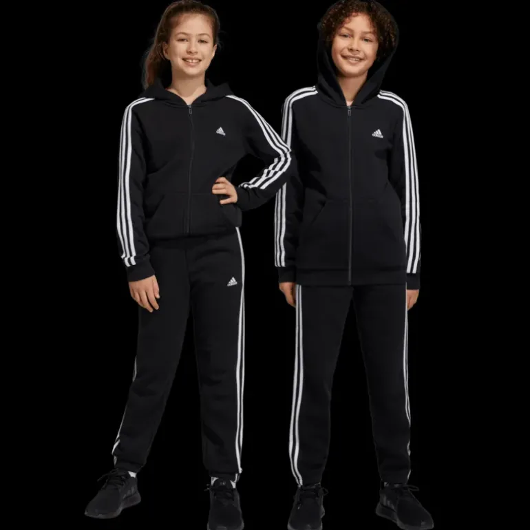 Essentials 3-Stripes Fleece Joggers, junior - Fritidsbyxor - Essentials 3-Stripes Fleece Joggers, junior