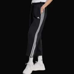Essentials 3-Stripes Open Hem Fleece Joggers, joggingbyxor, dam - Fritidsbyxor - Essentials 3-Stripes Open Hem Fleece Joggers, joggingbyxor, dam