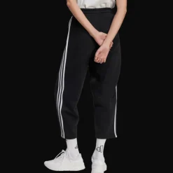 Essentials 3-Stripes Open Hem Fleece Joggers, joggingbyxor, dam - Fritidsbyxor - Essentials 3-Stripes Open Hem Fleece Joggers, joggingbyxor, dam