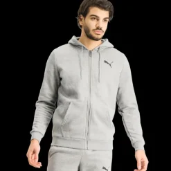 Ess Small Logo Fz Hoodie Fl - Hoodtröjor - Ess Small Logo Fz Hoodie Fl