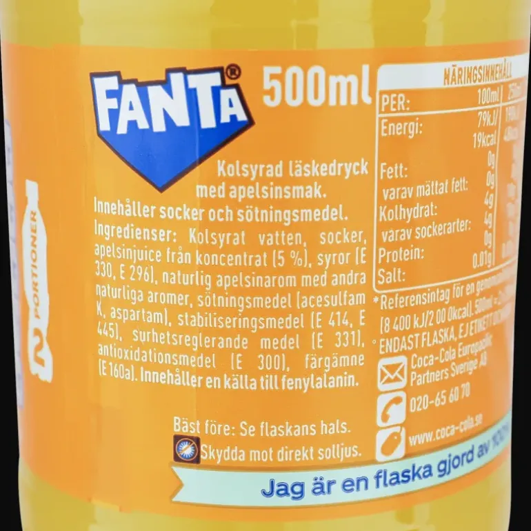 Fanta, läskedryck - Fädriga Drycker - Fanta, läskedryck