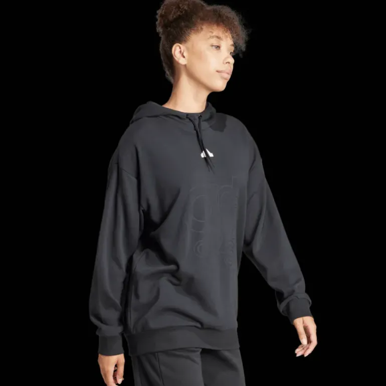 French Terry Print Hoodie, dam - Fritidströjor - French Terry Print Hoodie, dam