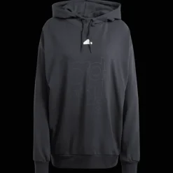 French Terry Print Hoodie, dam - Fritidströjor - French Terry Print Hoodie, dam