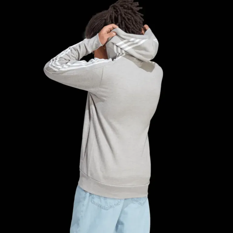 French Terry 3-Stripes Full-Zip Hoodie, huvjacka, herr - Hoodtröjor - French Terry 3-Stripes Full-Zip Hoodie, huvjacka, herr
