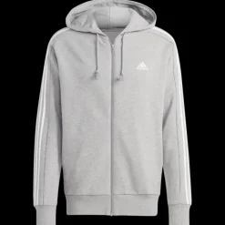 French Terry 3-Stripes Full-Zip Hoodie, huvjacka, herr - Hoodtröjor - French Terry 3-Stripes Full-Zip Hoodie, huvjacka, herr