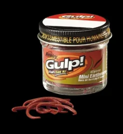FW GULP! Mini Daggmask 4,5 cm brun, i glasburk - Baits - FW GULP! Mini Daggmask 4,5 cm brun, i glasburk