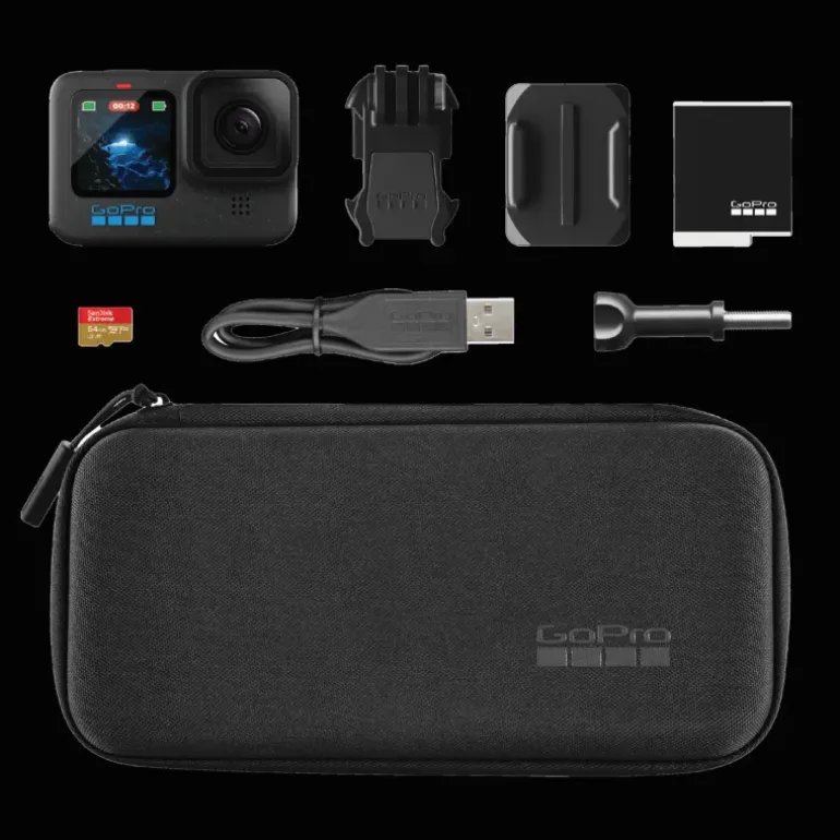Gopro Hero12 Black Specialty Bundle, 64 GB SanDisk MicroSD Card, actionkamera - Kamera - Gopro Hero12 Black Specialty Bundle, 64 GB SanDisk MicroSD Card, actionkamera