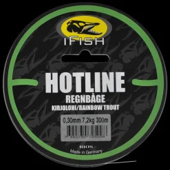 Hot Line, Regnbåge 300m 0,30mm - Fiskelina- & Tafs - Hot Line, Regnbåge 300m 0,30mm