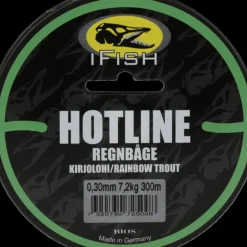 Hot Line, Regnbåge 300m 0,30mm - Fiskelina- & Tafs - Hot Line, Regnbåge 300m 0,30mm