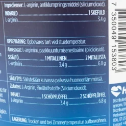 L-arginine - Hälsokost - L-arginine