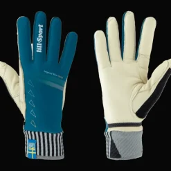 Lill Sport Glove Legend Slim Gold Petrol 23/24, längdåkningshandske unisex - Längdhandskar - Lill Sport Glove Legend Slim Gold Petrol 23/24, längdåkningshandske unisex