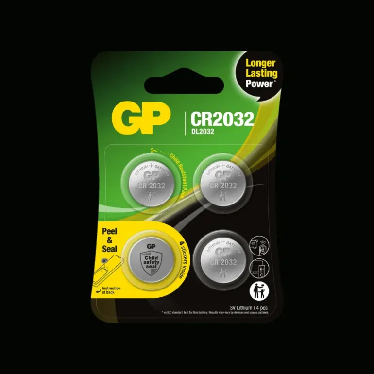 Lithium batteri CR2032 4-Pack, knappcellsbatteri - Övrig Elektronik - Lithium batteri CR2032 4-Pack, knappcellsbatteri