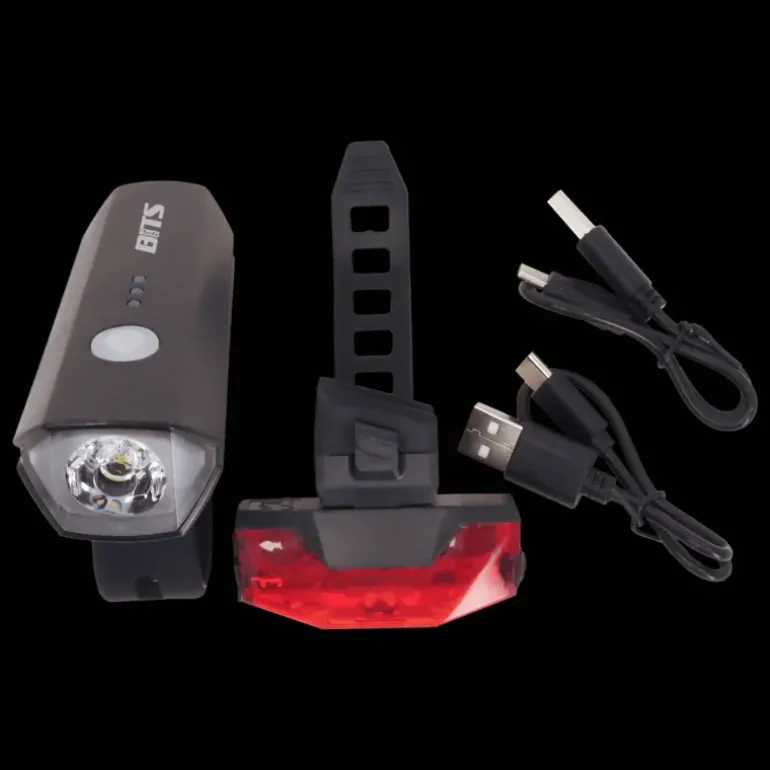 Maxi LED 550 light set USB, fram- och baklykta - Cykellampor - Maxi LED 550 light set USB, fram- och baklykta