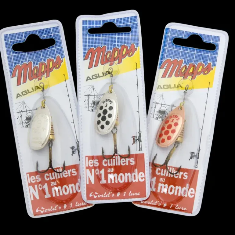 Mepps Aglia #3, 3-pack I Påse - Dragset - Mepps Aglia #3, 3-pack I Påse