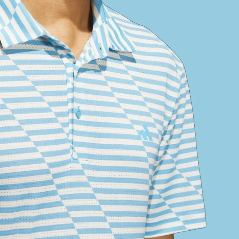 Mesh Print Polo, pikétröja, herr - Golfpikeer - Mesh Print Polo, pikétröja, herr