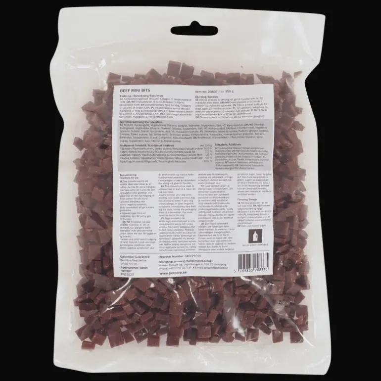 Mini Bits Beef 350g, hundgodis - Mat & Matskålar - Mini Bits Beef 350g, hundgodis