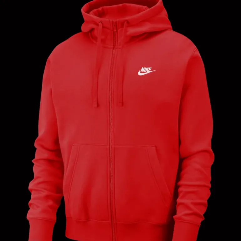 M Nsw Club Hoodie Fz Bb University - Hoodtröjor - M Nsw Club Hoodie Fz Bb University