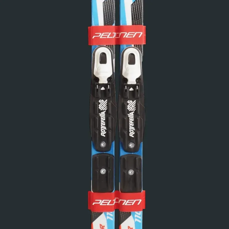Nanogrip Tiger 110cm blue + Basic, juniorskida - Klassisk - Nanogrip Tiger 110cm blue + Basic, juniorskida