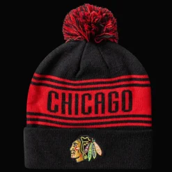 NHL Beanie Cuff W/Pom - 24/25, mössa, unisex - NHL-Produkter - NHL Beanie Cuff W/Pom - 24/25, mössa, unisex