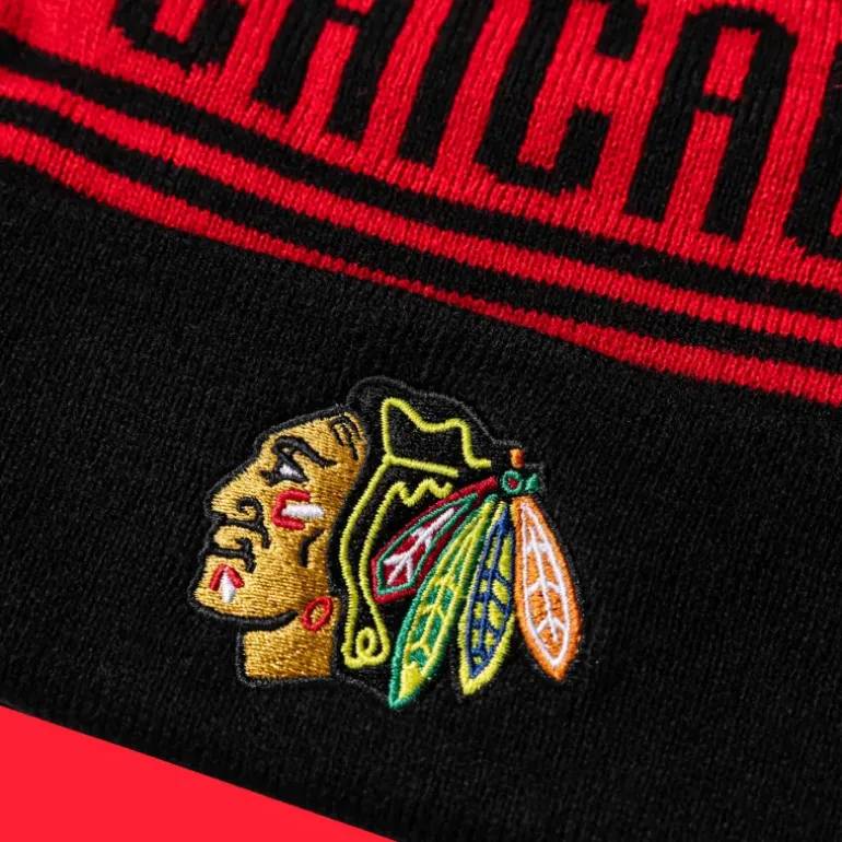 NHL Beanie Cuff W/Pom - 24/25, mössa, unisex - NHL-Produkter - NHL Beanie Cuff W/Pom - 24/25, mössa, unisex
