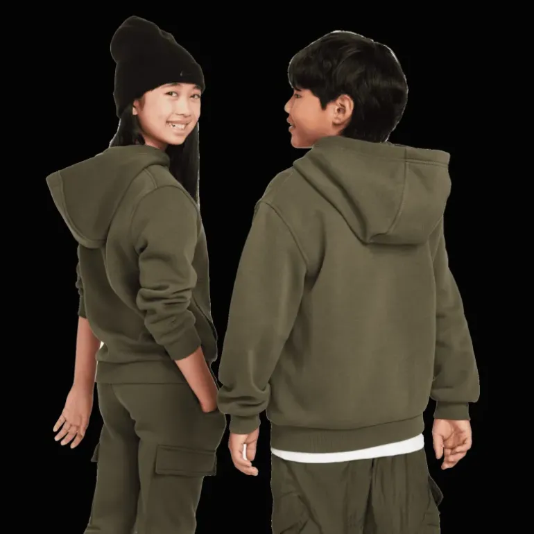 Nike Club Fleece Big Kids' Full-Zip, huvjacka, junior - Fritidströjor - Nike Club Fleece Big Kids' Full-Zip, huvjacka, junior