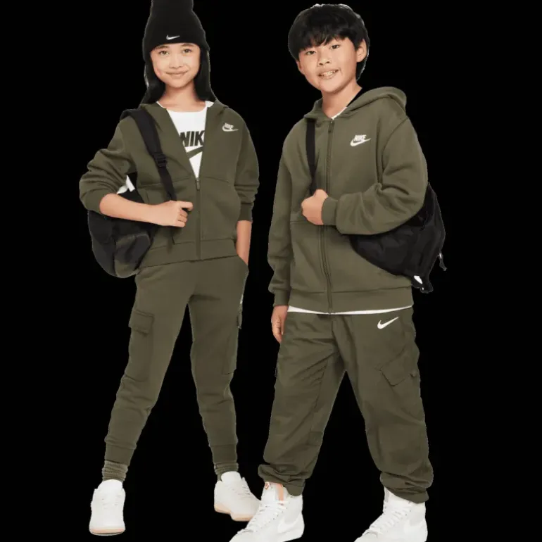 Nike Club Fleece Big Kids' Full-Zip, huvjacka, junior - Fritidströjor - Nike Club Fleece Big Kids' Full-Zip, huvjacka, junior