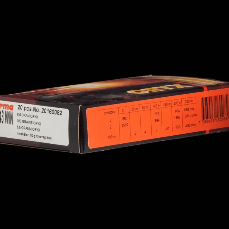 Oryx 243 Winchester 6,5g/100g, gevärsammunition - Kula - Oryx 243 Winchester 6,5g/100g, gevärsammunition