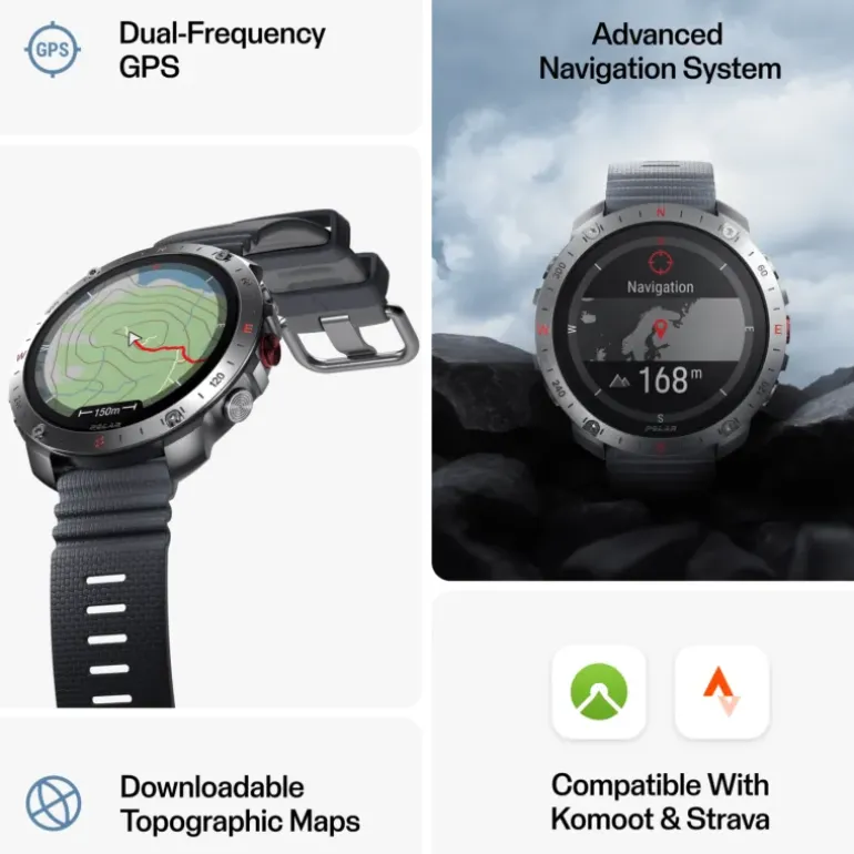 Polar Grit X2 Pro, smartklocka, multisportklocka, unisex - Pulsklocka - Polar Grit X2 Pro, smartklocka, multisportklocka, unisex